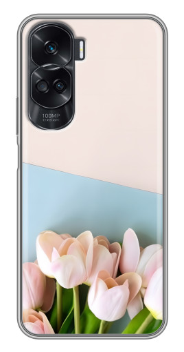 Силиконовый чехол с изображением "Нежные тюльпаны" для Huawei Honor 90 Lite