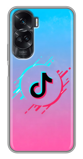 Силиконовый чехол с изображением "Нота ТикТок" для Huawei Honor 90 Lite