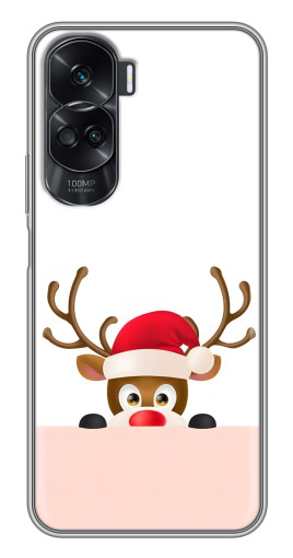 Чехол с печатью "Олень в шапке" для Huawei Honor 90 Lite