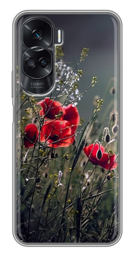 Чехол с принтом "Поле цветов" для Huawei Honor 90 Lite