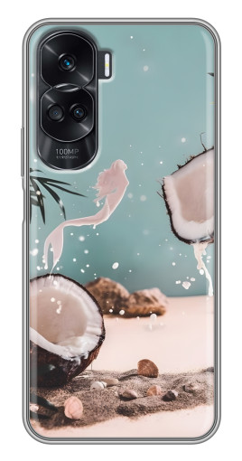 Чехол с принтом "Половинки кокоса" для Huawei Honor 90 Lite