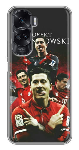 Силиконовый чехол с изображением "Польский футболист" для Huawei Honor 90 Lite