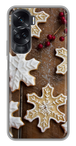 Чехол с принтом "Пряники снежинки" для Huawei Honor 90 Lite