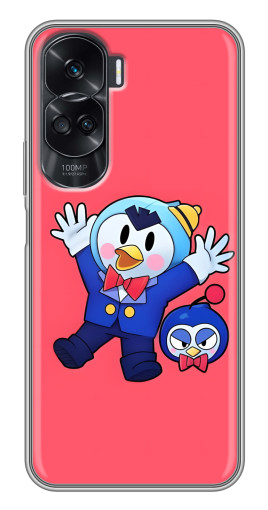 Чехол с картинкой "Радостный пингвин" для Huawei Honor 90 Lite