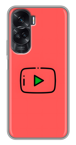 Чехол с картинкой "Рисованная кнопка" для Huawei Honor 90 Lite