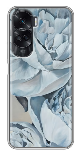 Чехол с картинкой "Рисунок пионы" для Huawei Honor 90 Lite