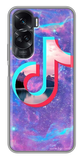 Чехол с печатью "ТикТок мраморный" для Huawei Honor 90 Lite