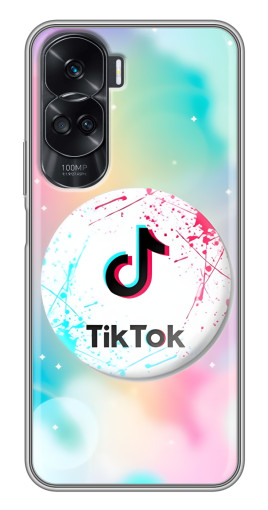 Силиконовый чехол с изображением "TikTok принт" для Huawei Honor 90 Lite