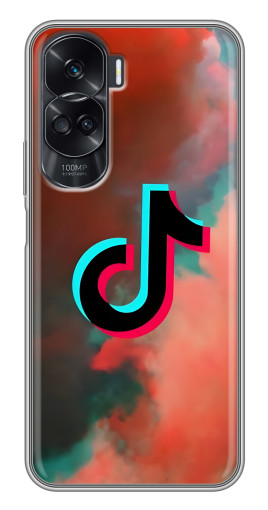 Чехол с картинкой "ТикТок в тучах" для Huawei Honor 90 Lite