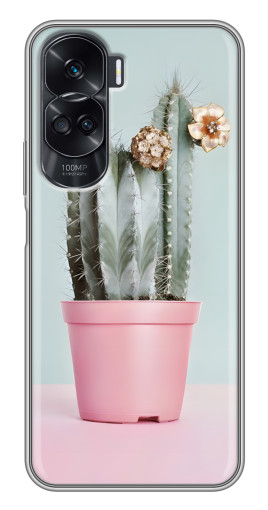 Чехол с печатью "Цветущий кактус" для Huawei Honor 90 Lite