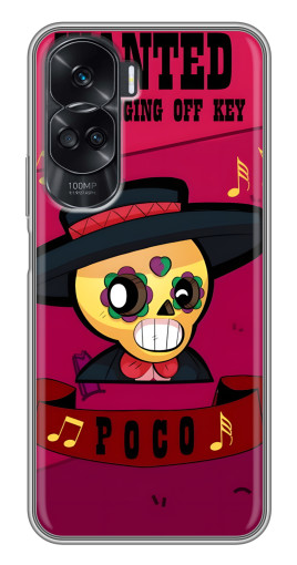 Чехол с печатью "WANTED POCO" для Huawei Honor 90 Lite