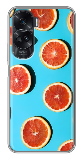 Чехол с печатью "Яркие грейпфруты" для Huawei Honor 90 Lite