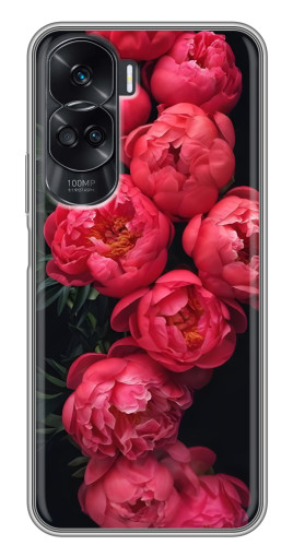 Чехол с принтом "Яркие пионы" для Huawei Honor 90 Lite