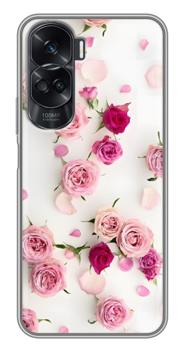 Чехол с печатью "Яркие розы" для Huawei Honor 90 Lite