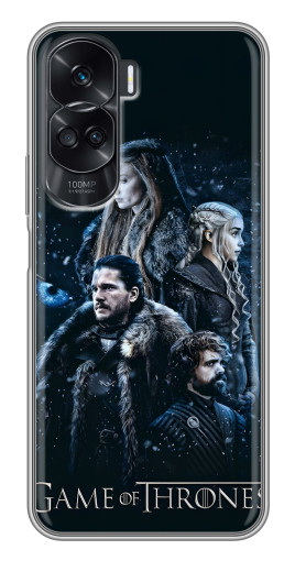Чехол с печатью "Зима близко" для Huawei Honor 90 Lite