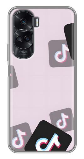 Чехол с печатью "Значки ТикоТока" для Huawei Honor 90 Lite