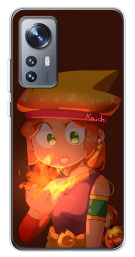 Силиконовый чехол с изображением "Amber с огнем" для Xiaomi 12 / 12X