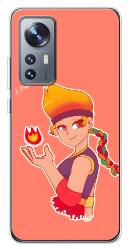 Чехол с печатью "Amber с огоньком" для Xiaomi 12 / 12X