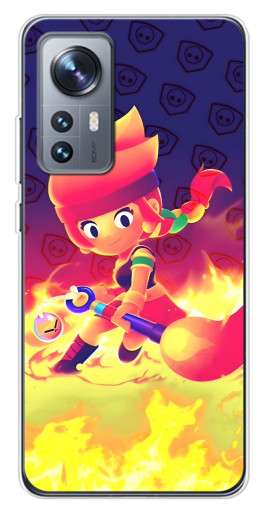 Чехол с картинкой "Амбер в огне" для Xiaomi 12 / 12X
