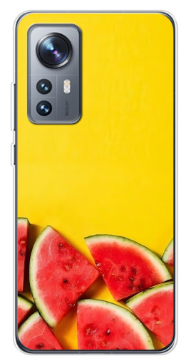 Чехол с печатью "Арбузики на желтом" для Xiaomi 12 / 12X