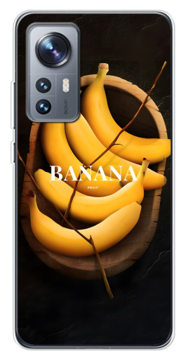Чехол с картинкой "Banana" для Xiaomi 12 / 12X