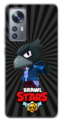 Силиконовый чехол с изображением "Crow Brawl Stars" для Xiaomi 12 / 12X