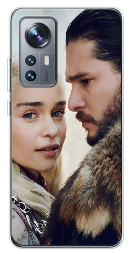 Силиконовый чехол с изображением "Дейнерис и Сноу" для Xiaomi 12 / 12X