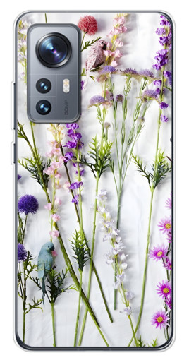 Силиконовый чехол с изображением "Фон полевых цветов" для Xiaomi 12 / 12X