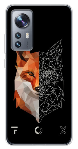 Силиконовый чехол с изображением "Fox" для Xiaomi 12 / 12X