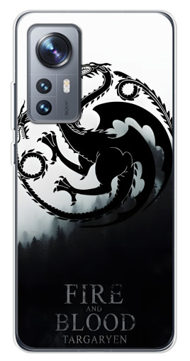 Чехол с печатью "Герб Таргариенов" для Xiaomi 12 / 12X
