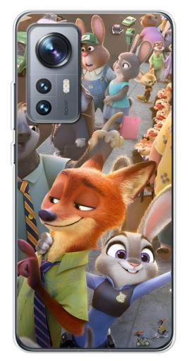 Силиконовый чехол с изображением "Герои Зверополис" для Xiaomi 12 / 12X