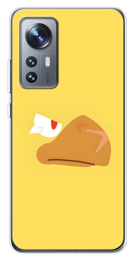 Силиконовый чехол с изображением "Gold Crow" для Xiaomi 12 / 12X