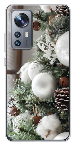 Чехол с картинкой "Игрушки на елке" для Xiaomi 12 / 12X