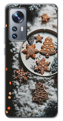 Силиконовый чехол с изображением "Имбирные пряники" для Xiaomi 12 / 12X