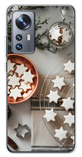Силиконовый чехол с изображением "Имбирные звездочки" для Xiaomi 12 / 12X