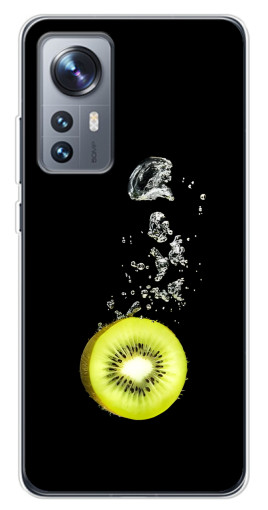 Чехол с печатью "Киви на черном" для Xiaomi 12 / 12X