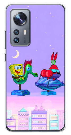 Чехол с печатью "Крабс и Спанч Боб" для Xiaomi 12 / 12X