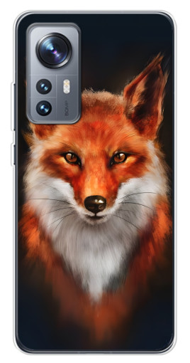 Чехол с печатью "Красивая лиса" для Xiaomi 12 / 12X