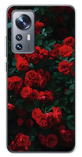 Силиконовый чехол с изображением "Красные розы" для Xiaomi 12 / 12X