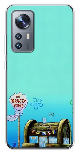 Силиконовый чехол с изображением "Krusty Krab" для Xiaomi 12 / 12X