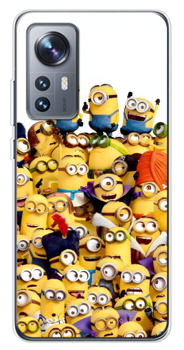 Чехол с печатью "Куча миньонов" для Xiaomi 12 / 12X