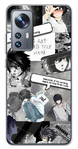 Чехол с принтом "L - Death note" для Xiaomi 12 / 12X