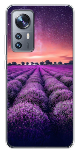 Силиконовый чехол с изображением "Лавандовое поле" для Xiaomi 12 / 12X