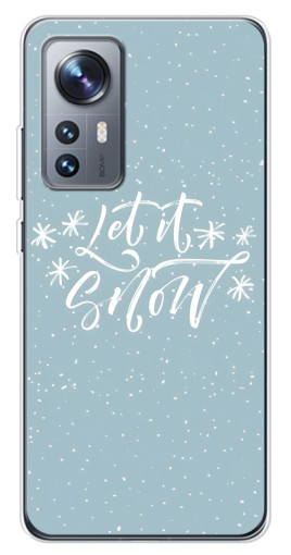 Чехол с печатью "Let it Snow" для Xiaomi 12 / 12X