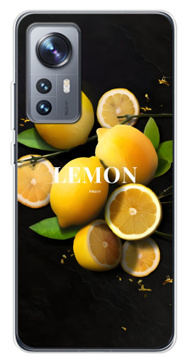Чехол с принтом "Лимон на черном" для Xiaomi 12 / 12X