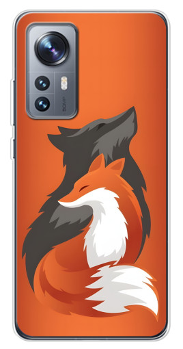 Чехол с печатью "Лиса ART" для Xiaomi 12 / 12X