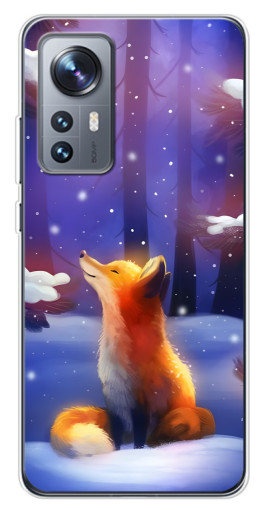 Чехол с картинкой "Лисичка в лесу" для Xiaomi 12 / 12X