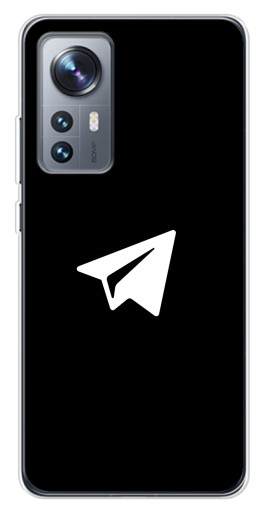 Чехол с принтом "Лого Телеграм" для Xiaomi 12 / 12X