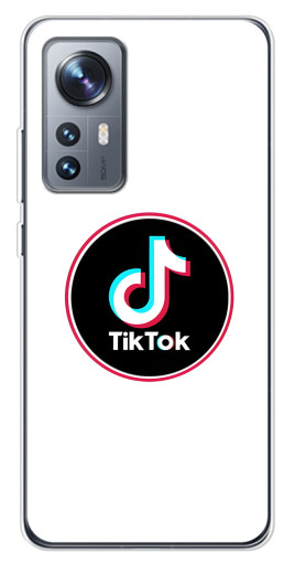 Чехол с печатью "Лого Тик Ток" для Xiaomi 12 / 12X