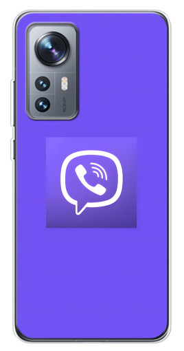 Силиконовый чехол с изображением "Лого Viber" для Xiaomi 12 / 12X